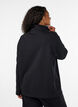 Sweatshirt mit hohem Kragen und Rei&szlig;verschluss, Schwarz, Model image number 2