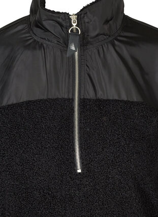 Anorak mit Fleece und Reißverschluss, Black, Packshot image number 2