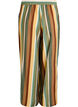 Lockere Hose aus Viskose mit Streifen, Braun, Packshot image number 1