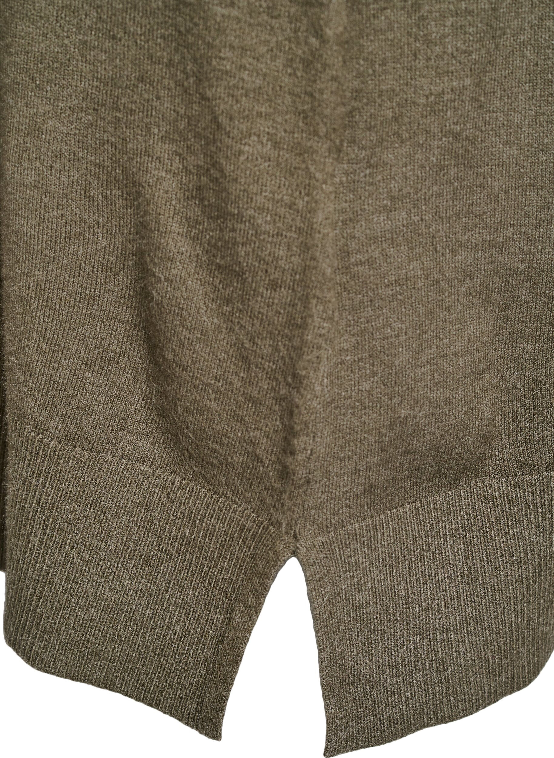 ZizziStrickkleid mit Raglan&auml;rmeln und Mittelnaht, Gr&uuml;n, Packshot image number 3
