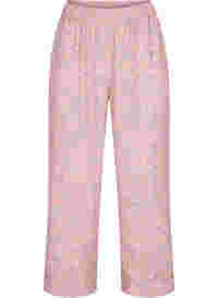 Pyjamahose aus Baumwolle mit Blumenmuster