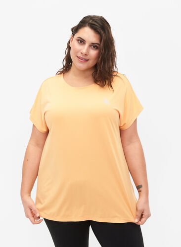 Kurzärmeliges Trainings-T-Shirt, Apricot Nectar, Model image number 0