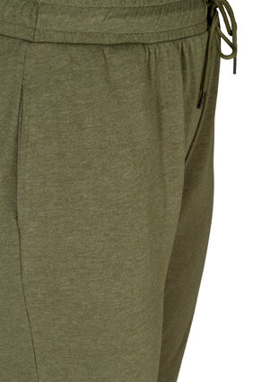 Melierte Sweatpants mit Taschen, Ivy green Melange, Packshot image number 3