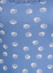 Oberteil mit Aufdruck und Spitzenborte, Blau, Packshot image number 2