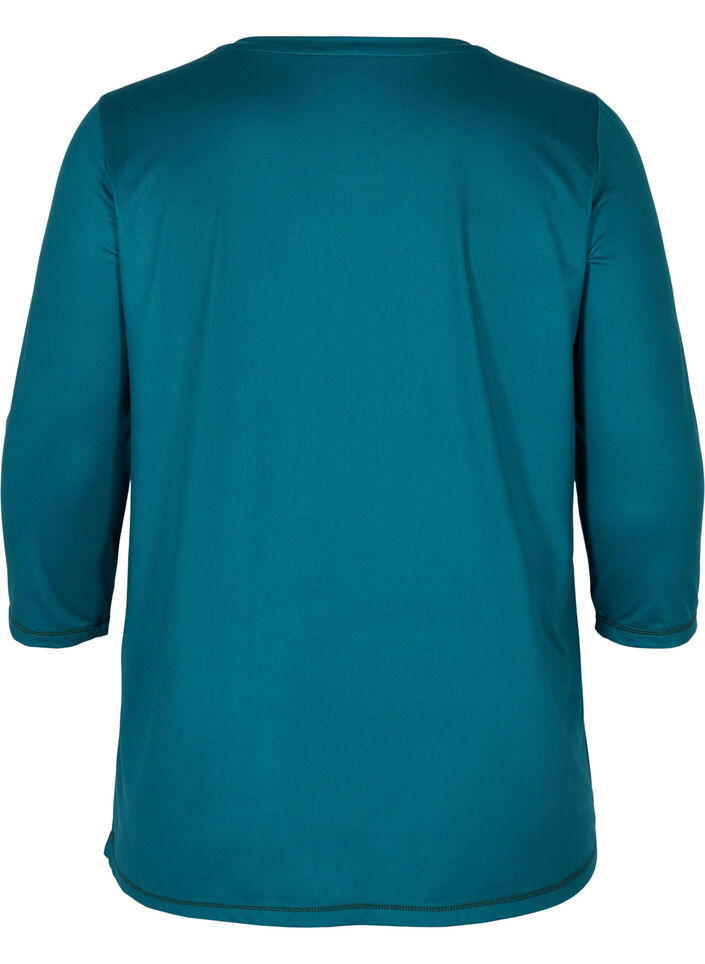 Trainingsshirt mit 3/4-&Auml;rmeln, Gr&uuml;n, Packshot image number 1