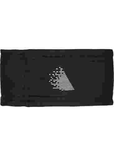 Sport Stirnband mit Fleece, Black, Packshot image number 1