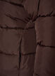 Kurze Pufferjacke mit hohem Kragen, Braun, Packshot image number 3