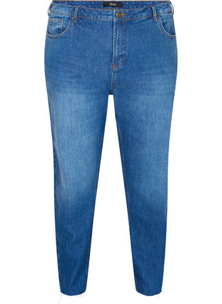 Cropped Mille Mom Fit Jeans, Blue Denim 5, Packshot image number 0