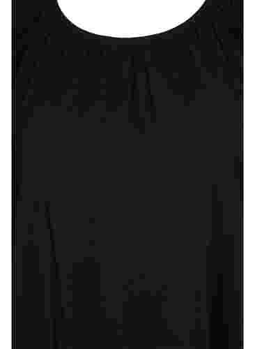 Tunika mit A-Linie und 3/4-Ärmeln, Black, Packshot image number 2