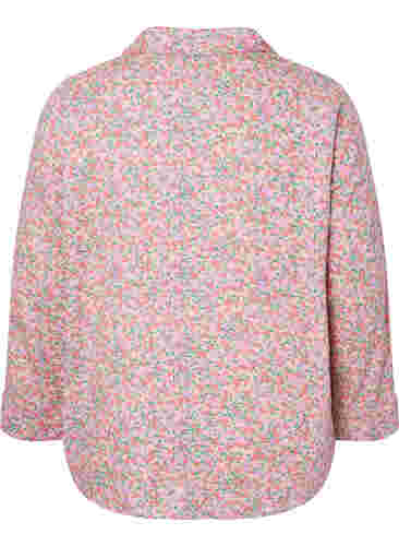 Nachthemd aus Baumwolle mit Blumenmuster, Powder Pink, Packshot image number 1