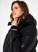 Praktische Winterjacke mit Kapuze und Taschen, Schwarz, Model image number 4