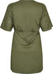 Baumwollkleid mit Broderie-Anglaise-&Auml;rmeln und Bindeg&uuml;rtel, Gr&uuml;n, Packshot image number 1