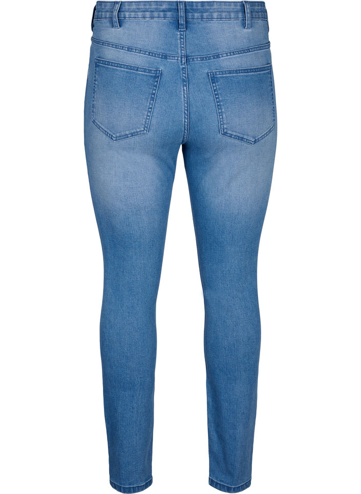Amy-Jeans mit superschmaler Passform und gerippten Details, Blau, Packshot image number 1
