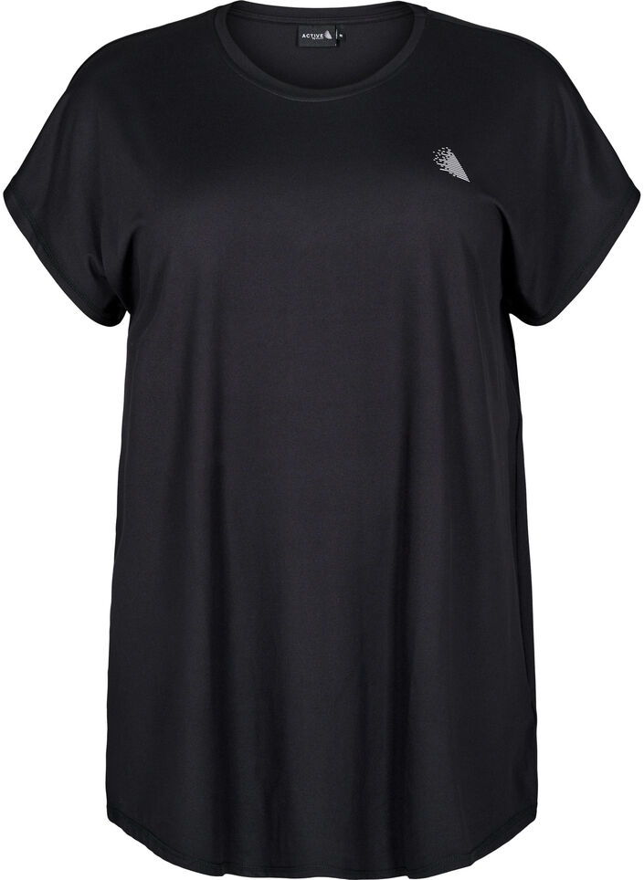 Langes Trainingsshirt, Schwarz, Packshot image number 0