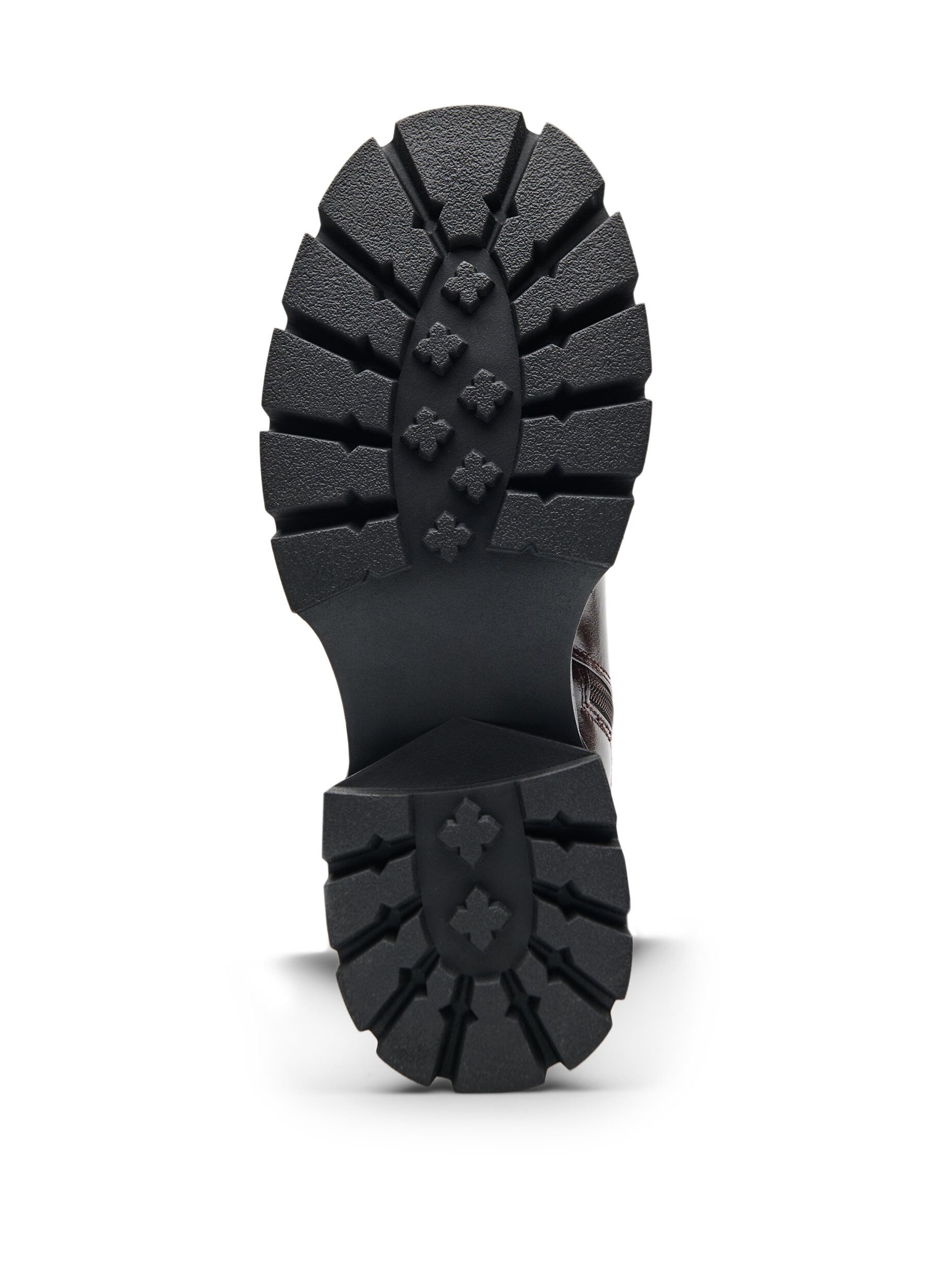 ZizziLangschaftstiefel mit leichter Crackle-Optik, Braun, Packshot image number 4