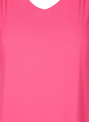 Bluse mit kurzen Ärmeln, Fandango Pink, Packshot image number 2