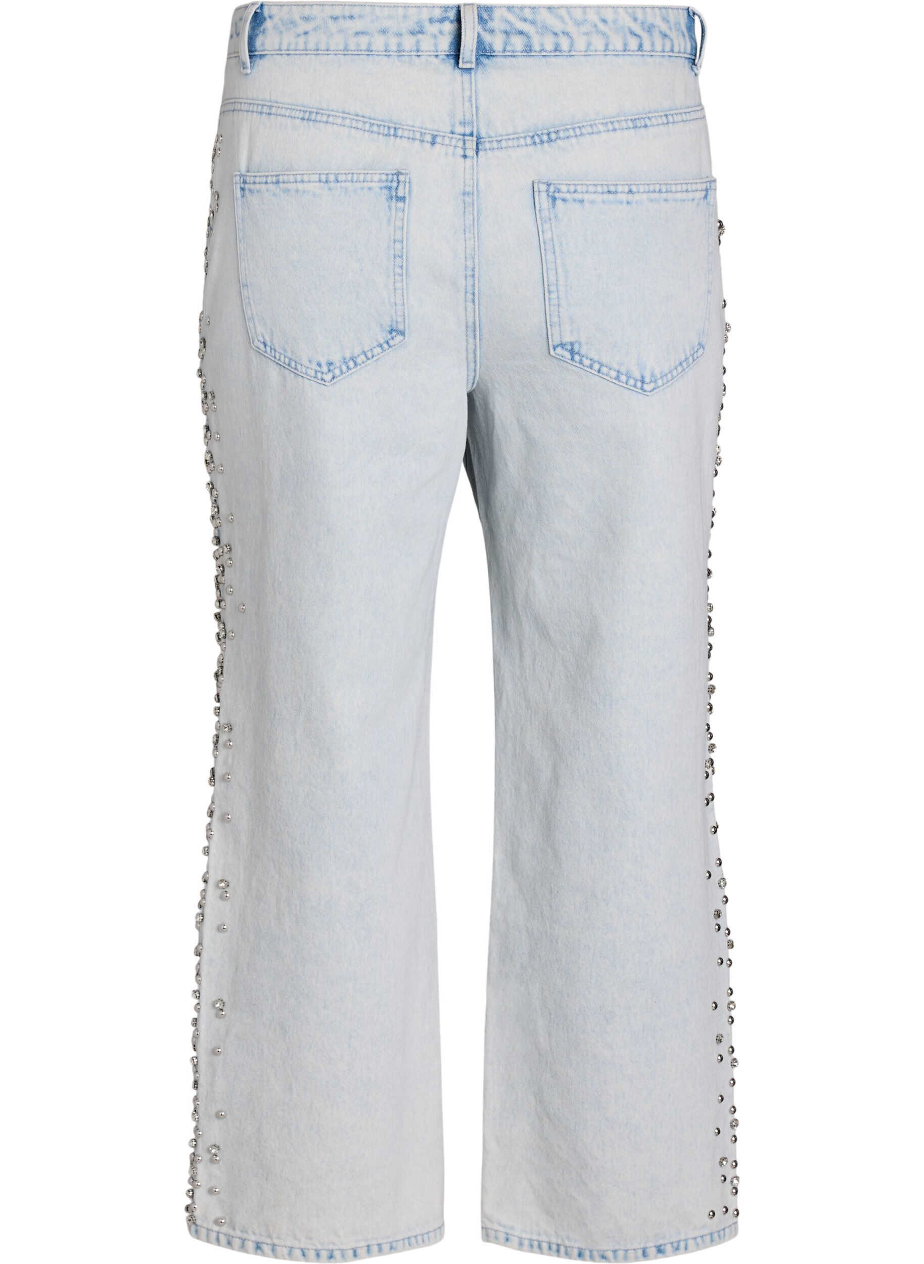 Zizzi Kiana Jeans mit Zierdetails an den Seiten, Blau, Packshot image number 1