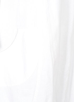 Kurzarm Kleid aus Baumwolle, White, Packshot image number 3