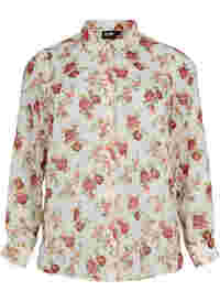 FLASH - Langärmeliges Hemd mit Blumeprint