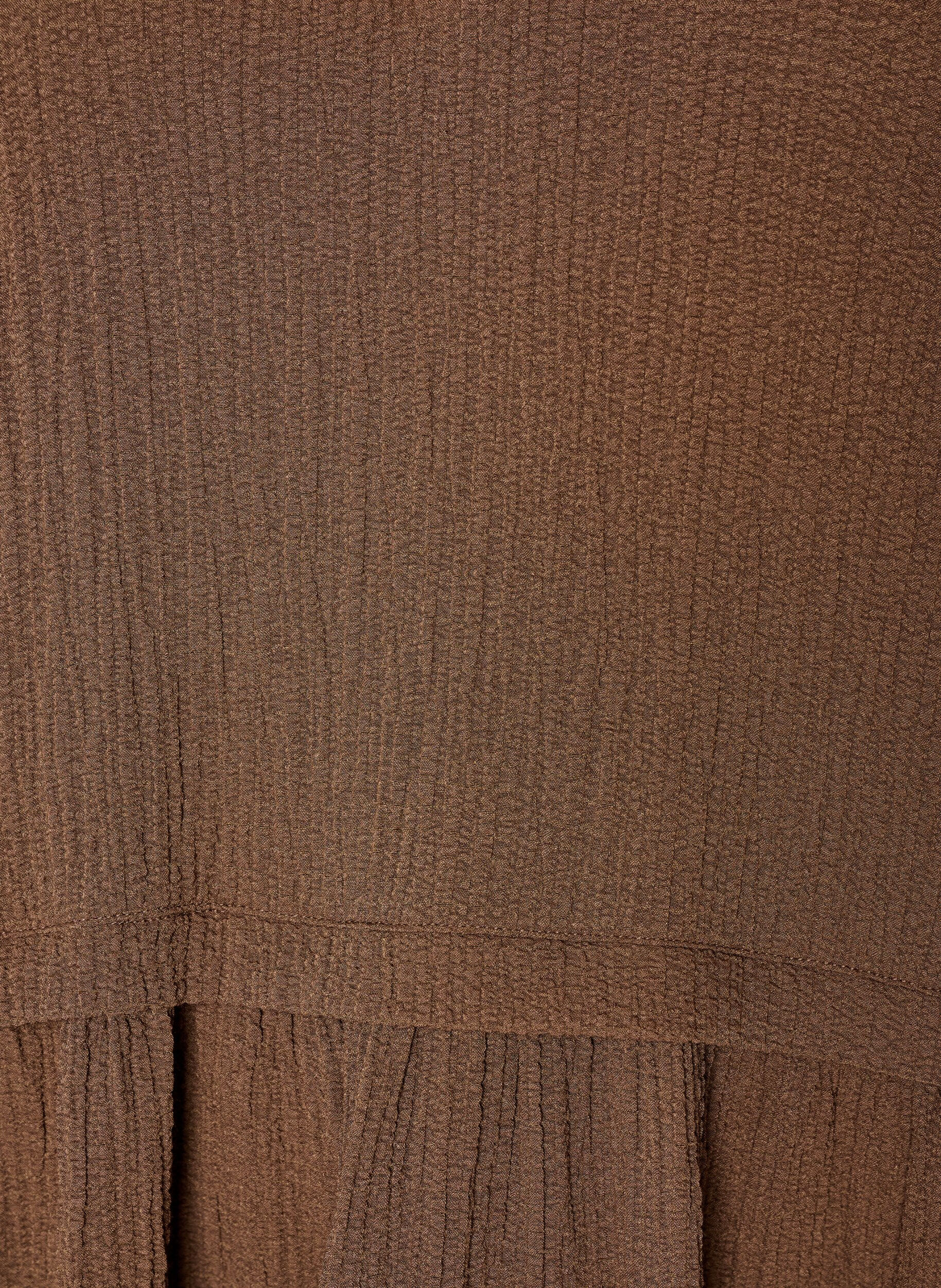 ZizziTunika mit Crinkle-Struktur und 1/2-&Auml;rmeln, Braun, Packshot image number 2