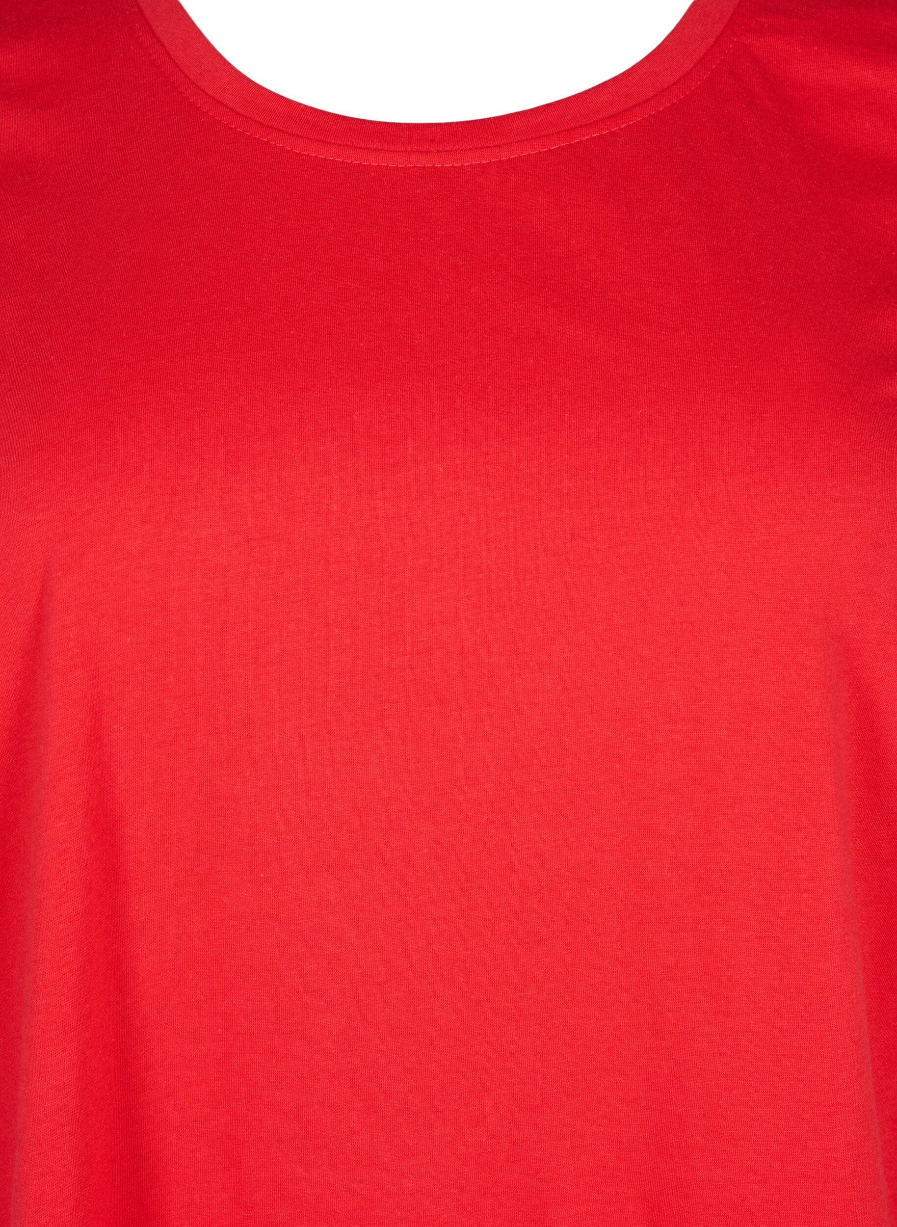 Zizzi FLASH - T-Shirt mit Rundhalsausschnitt, High Risk Red, Packshot image number 2