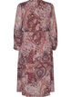 Midikleid mit Paisley-Muster und elastischem Bund, Lila, Packshot image number 1