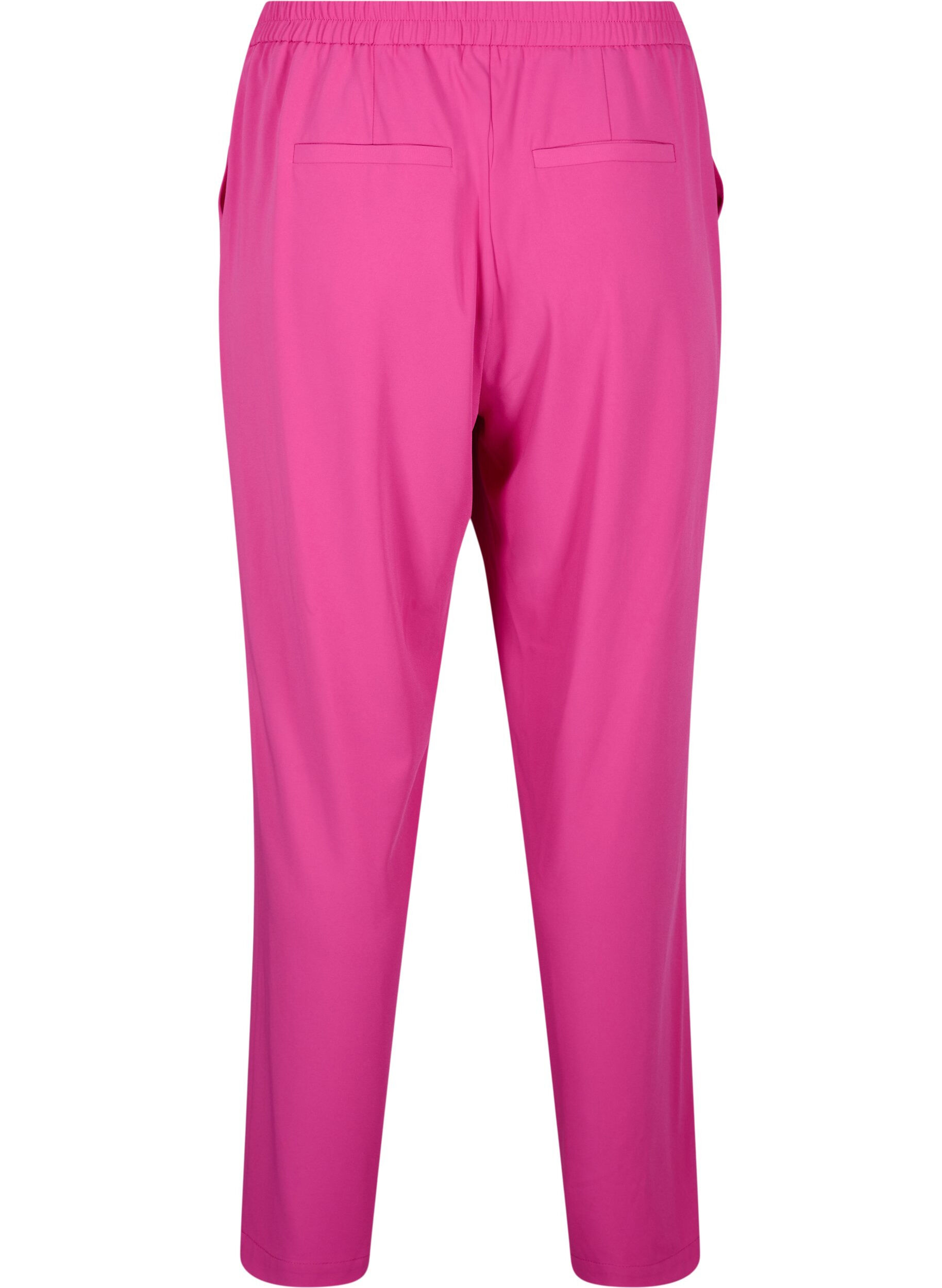 Zizzi Klassische Hose mit Taschen, Festival Fuchsia, Packshot image number 1