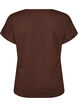 T-Shirt aus Baumwolle mit H&auml;keldetail, Braun, Packshot image number 1
