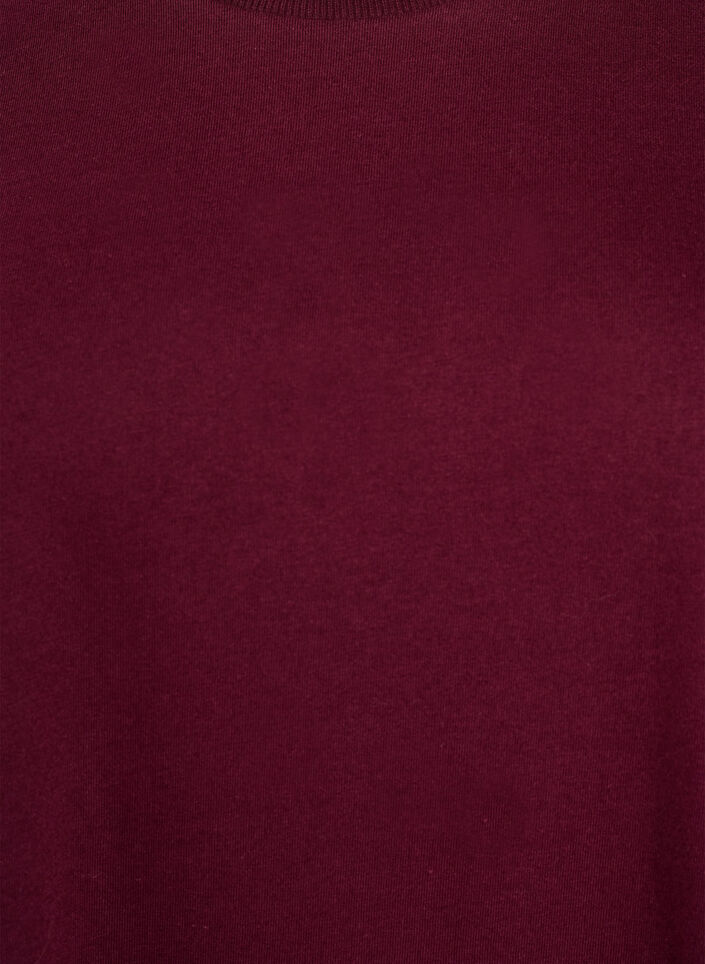 Knielanges Baumwoll-T-Shirt-Kleid, Rot, Packshot image number 2