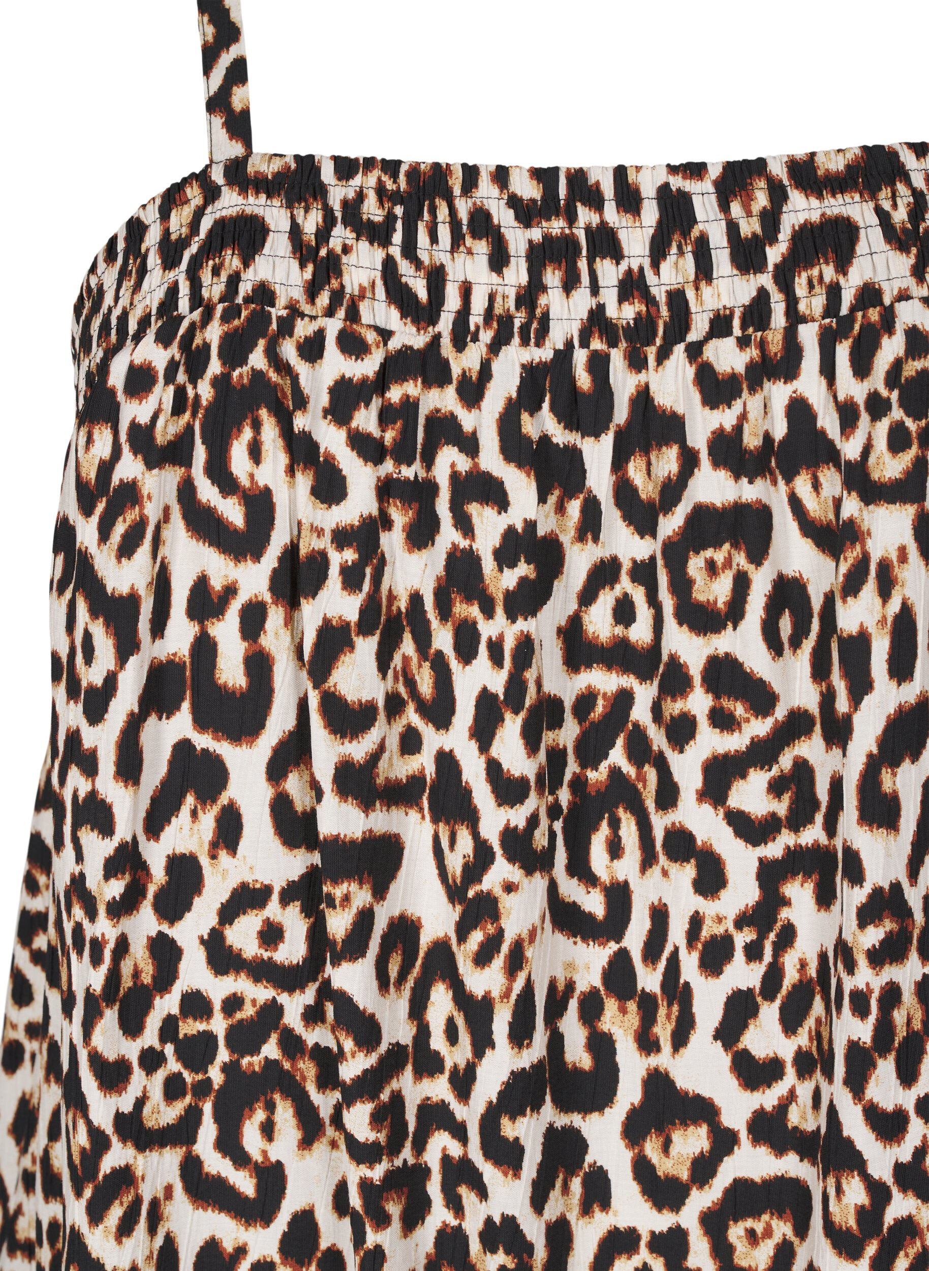 Zizzi Midi-Tr&auml;gerkleid aus Viskose, Beige, Packshot image number 2