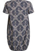Kurz&auml;rmliges Baumwollkleid mit Print, Blau, Packshot image number 1