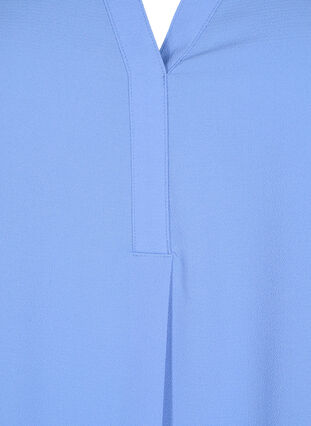 Kurzärmelige Bluse mit V-Ausschnitt, Persian Jewel, Packshot image number 2