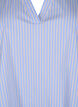 Gestreifte Bluse mit Schößchen- und Rüschendetails, Blue Stripe, Packshot image number 2