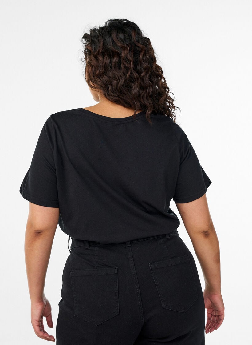 FLASH - T-Shirt mit Print, Schwarz, Model image number 2