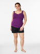 Top aus Viskose mit Spitze, Lila, Model image number 1