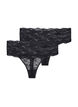 2er-Pack G-String Slips, Schwarz, Packshot image number 1