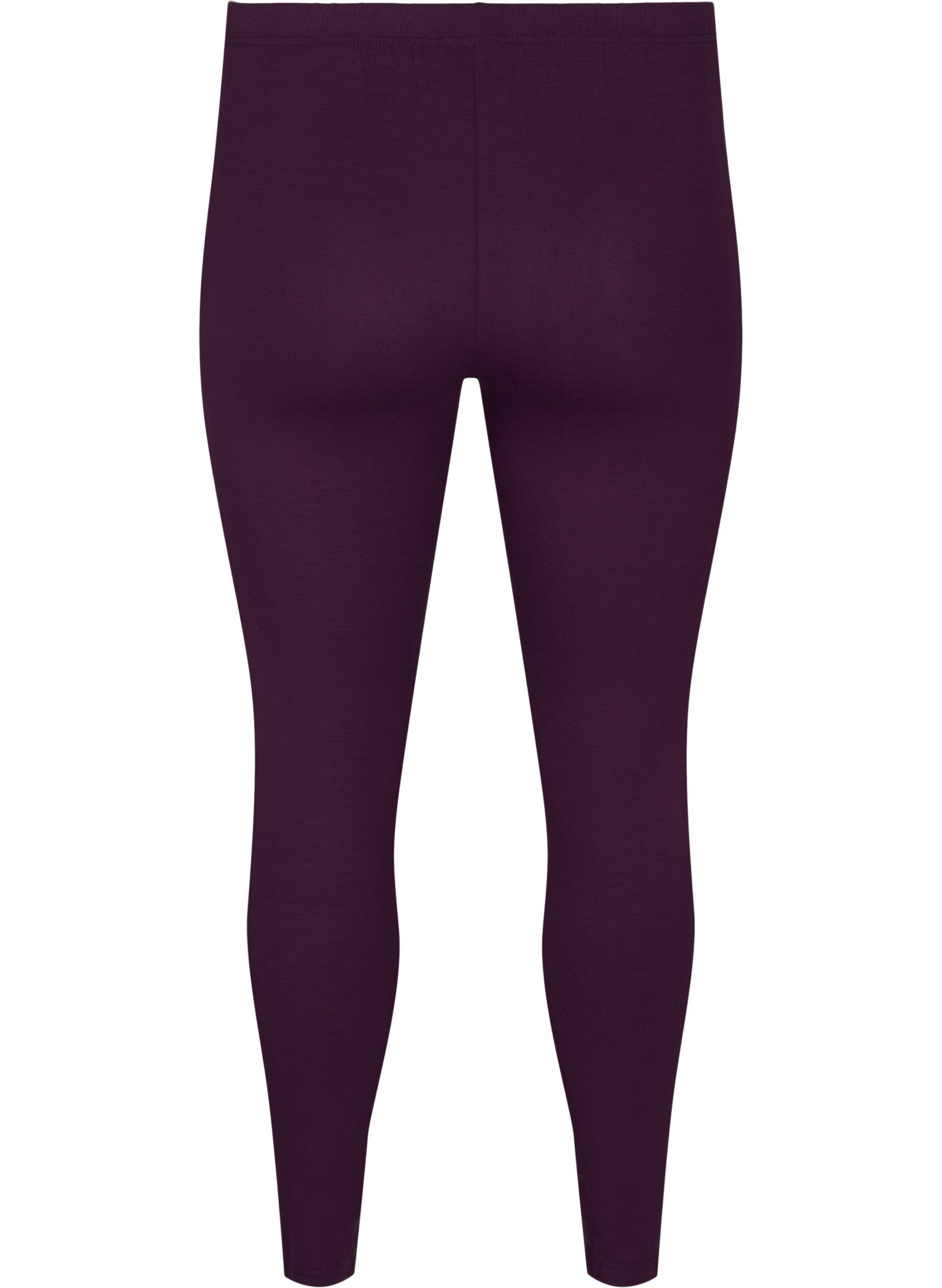 Zizzi Basic Leggings aus Viskose, Lila, Packshot image number 1