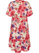Baumwoll-Midikleid mit Blumenprint, Rot, Packshot image number 1