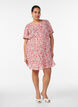 Kurzes Kleid aus Baumwolle mit Blumenprint, Rot, Model image number 1