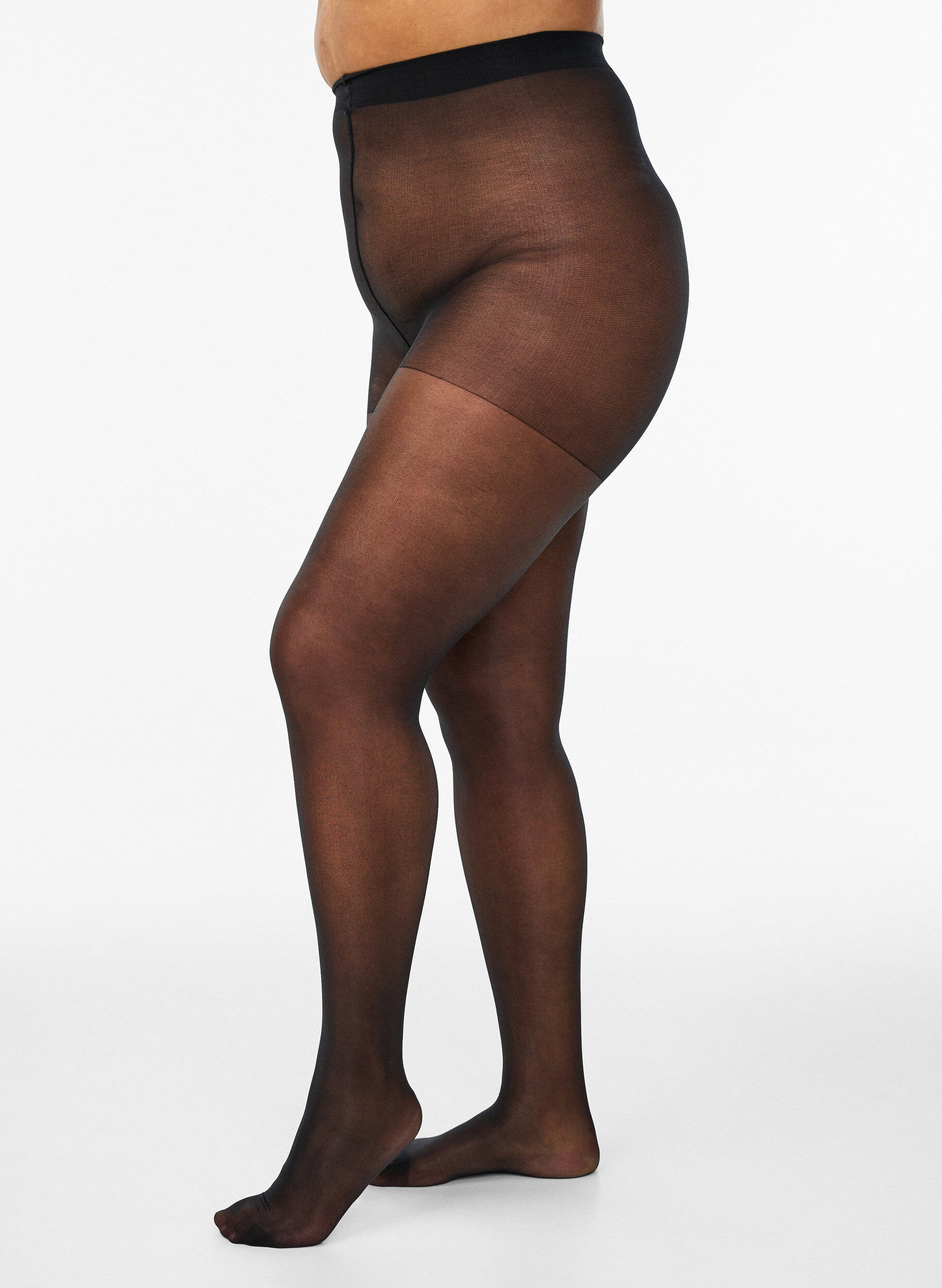 Laufmaschenresistente 30 Den Strumpfhose, Schwarz, Model