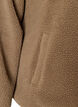 Teddyjacke mit Rundhalsausschnitt und Kn&ouml;pfen, Braun, Packshot image number 3