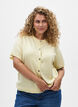 Strickjacke mit kurzen &Auml;rmeln, Gelb, Model image number 0