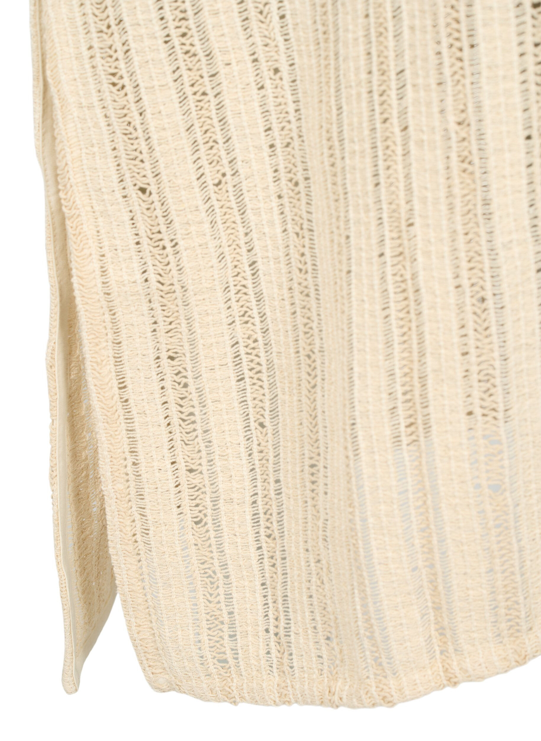 Zizzi Leichtes, gewebtes Strandkleid mit Schlitzen, Brazilian Sand, Packshot image number 3