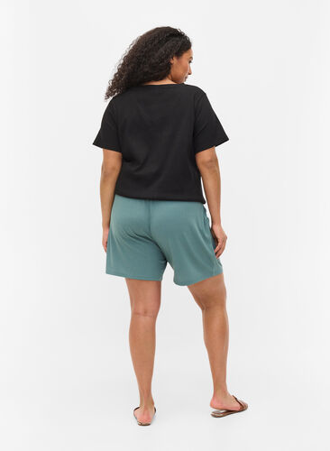 Shorts aus Rippqualität mit Taschen, Goblin Blue, Model image number 1