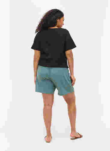 Shorts aus Rippqualität mit Taschen, Goblin Blue, Model image number 1