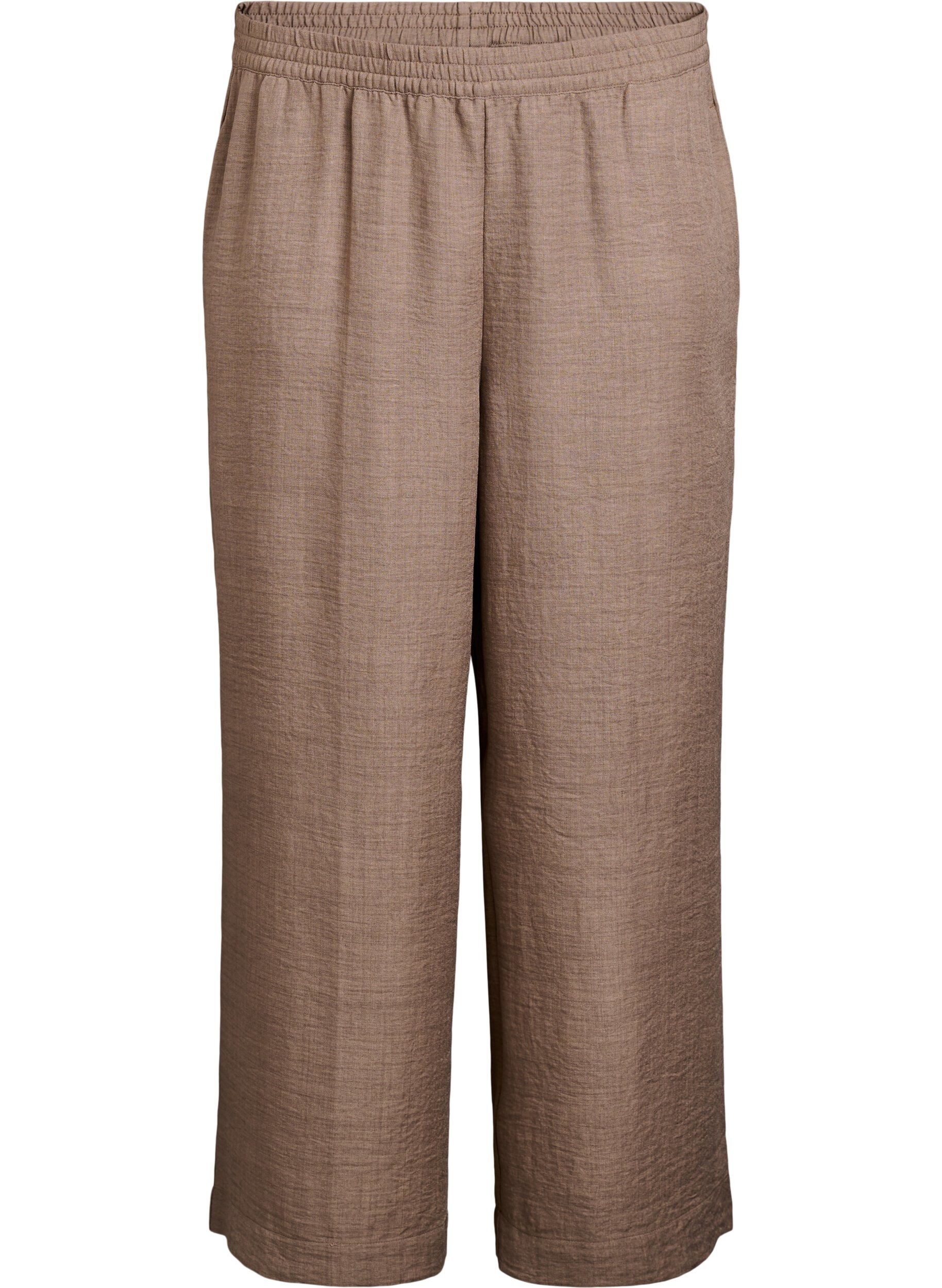 Lockere Hose mit elastischem Bund und Taschen