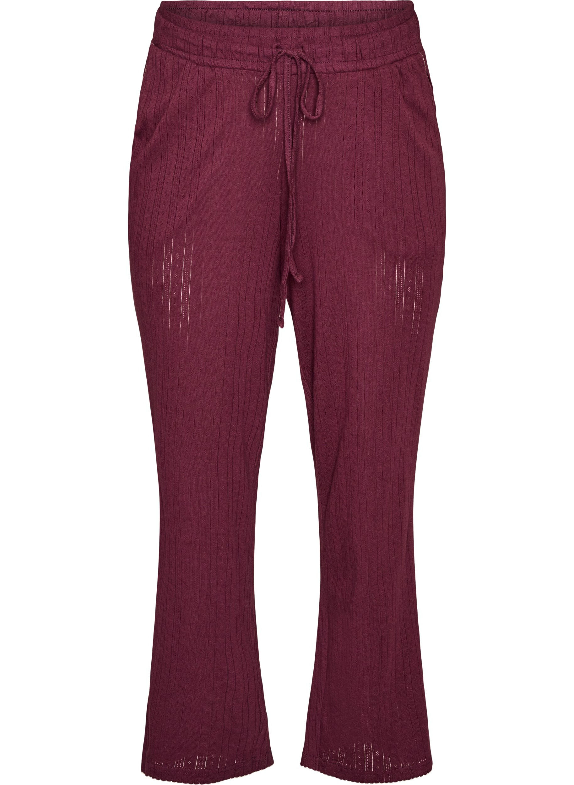 Pyjamahose aus Bio-Baumwolle mit Lochstickerei