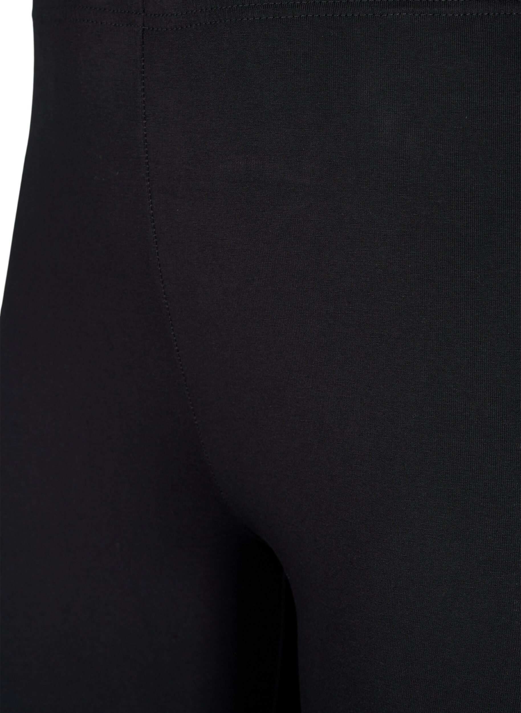 Zizzi FLASH - 2-pack Baumwoll-Leggings., Schwarz, Packshot image number 2