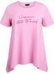 T-Shirt mit Rundhalsausschnitt und A-Linie, Pink, Packshot image number 0