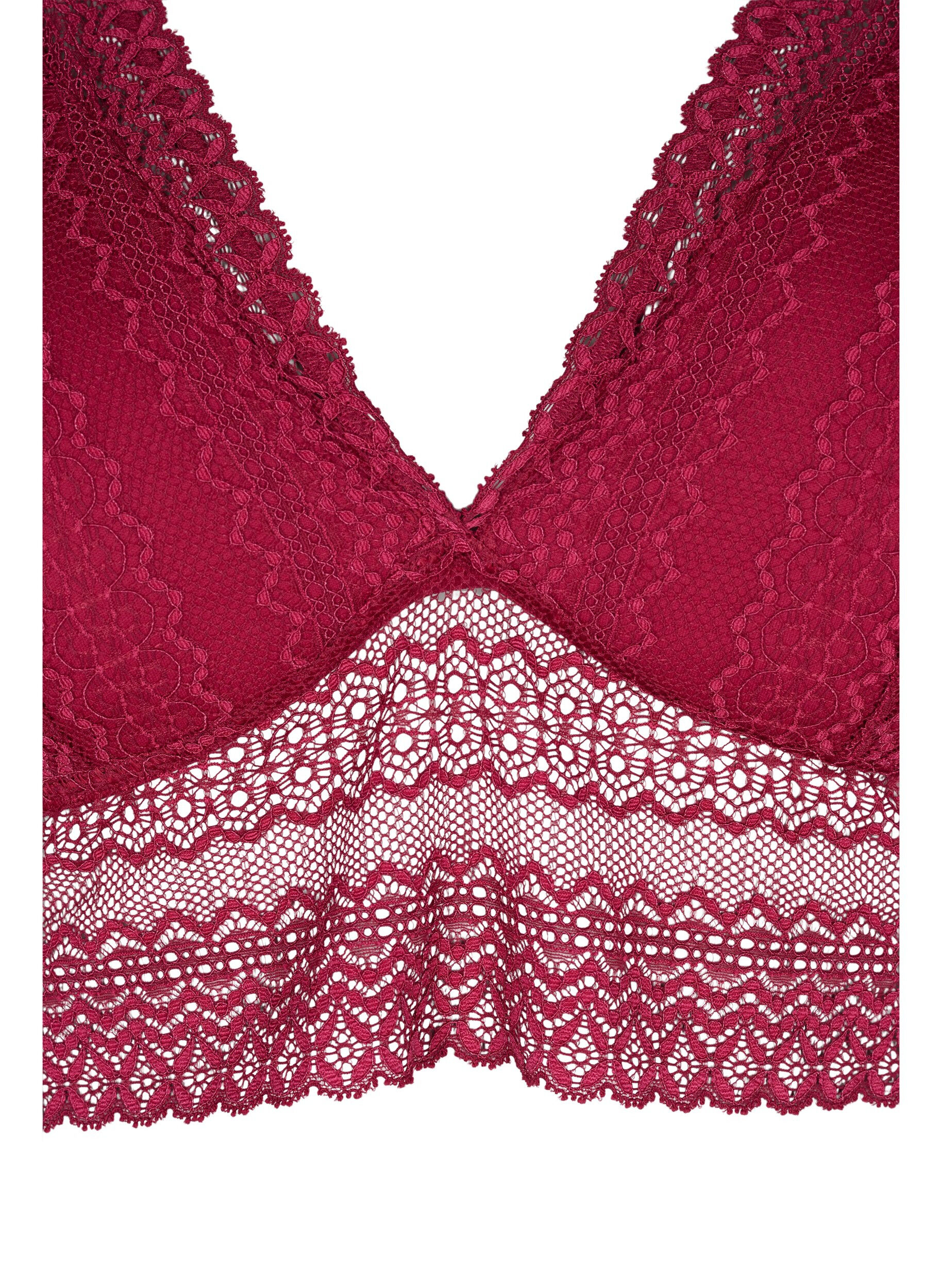 Zizzi Spitzen-BH mit weicher Polsterung, Nocturne ASS, Packshot image number 3